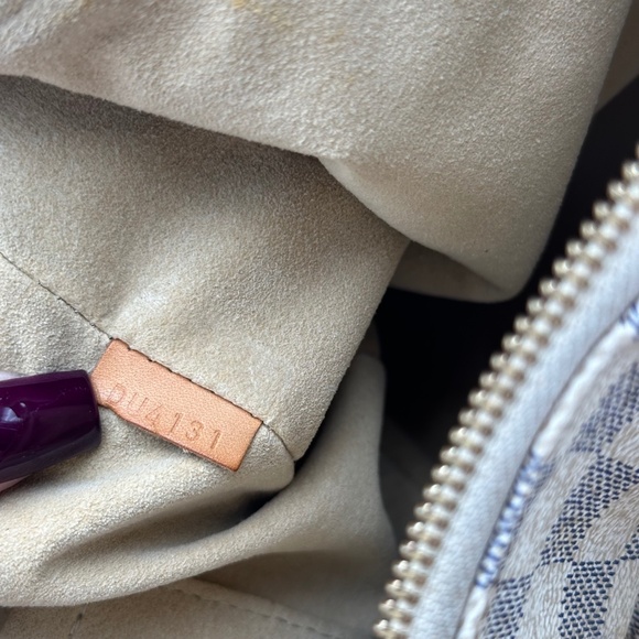 2011 Authentic louis Vuitton Damier Azur Evora MM Handbag Crossbody - Picture 4 of 16